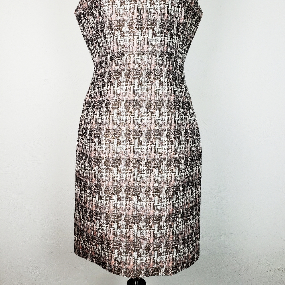 Lafayette 148 Dress Sheath Jacquard Designer Luxury Career Office Sophisticated - Picture 5 of 9